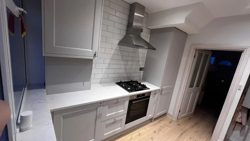 Compact pale shaker kitchen from Matthew 633's own project gallery